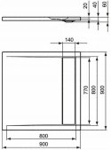 Brodzik Ideal Standard Strada 90x90 kwadratowy K262201
