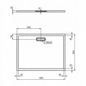 Brodzik Ideal Standard prostokątny 120 x 90 cm T448301