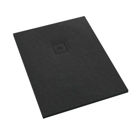 Schedpol brodzik prostokątny Protos Black Stone 80x120 czarny kamień