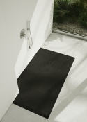 Schedpol brodzik prostokątny Protos Black Stone 80x120 czarny kamień