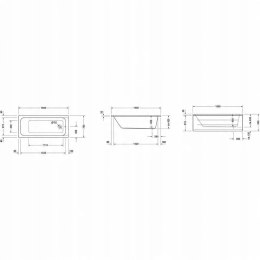 Duravit D-Code Wanna prostokątna 160x70 biała
