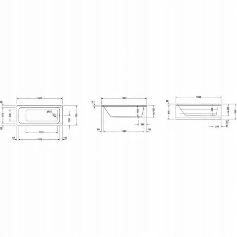 Duravit D-Code Wanna prostokątna 160x70 biała Duravit D-Code Wanna prostokątna 160x70 biała