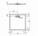 Ideal Standard Ultra Flat New brodzik 90x90 cm kwadratowy T446701