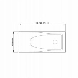 Ideal Standard Wanna First prostokątna 160x70cm T942401