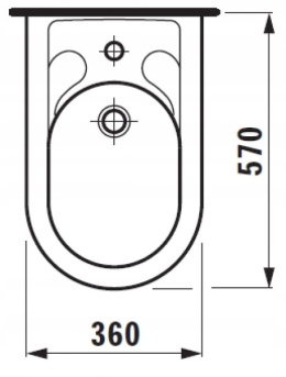LAUFEN VIENNA Bidet wiszący retro 3159.1