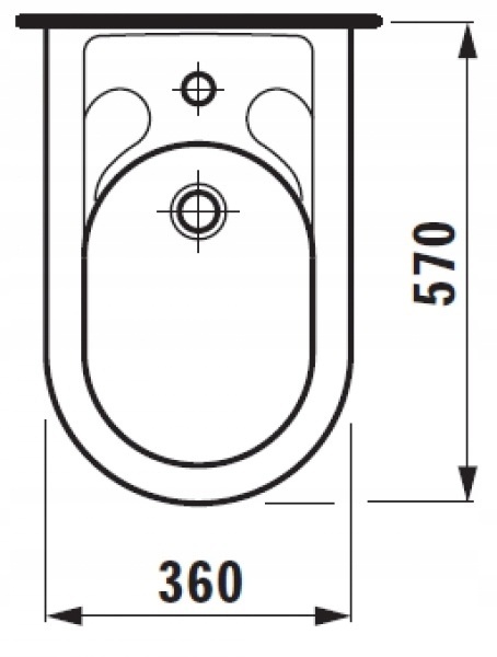 LAUFEN VIENNA Bidet wiszący retro 3159.1