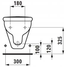 LAUFEN VIENNA Bidet wiszący retro 3159.1