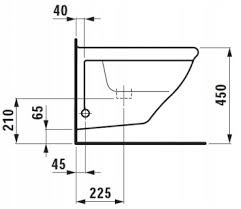 LAUFEN VIENNA Bidet wiszący retro 3159.1