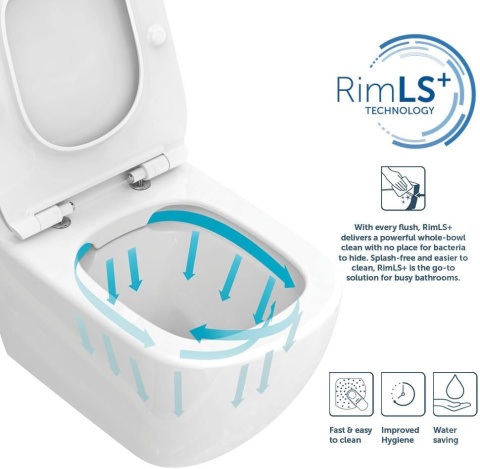Miska podwieszana WC Rimless Ideal Standard I.Life S z deską Miska podwieszana WC Rimless Ideal Standard I.Life S z deską