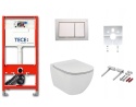 ZESTAW WC STELAŻ TECEbase chrom mat MISKA aquablade 6w1
