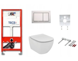 ZESTAW WC STELAŻ TECEbase chrom mat MISKA aquablade 6w1
