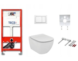 ZESTAW WC STELAŻ TECEbase biały MISKA aquablade 6w1
