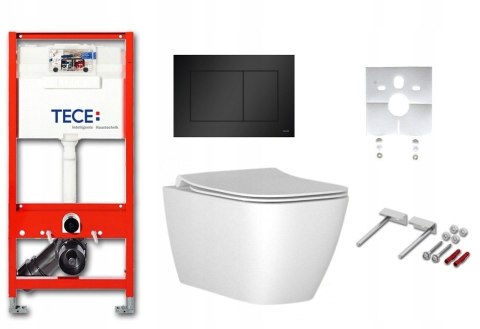 Zestaw podtynkowy STELAŻ TECE MISKA I.LIFE S 6w1 NOW czarny