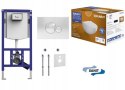 Zestaw podtynkowy WC SANIT INEO Miska Duravit 6w1 przycisk Sanit chrom
