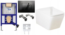 Zestaw podtynkowy WC SANIT Stelaż Niski 82cm 6w1