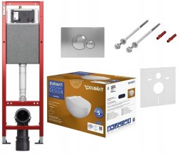 Zestaw podtynkowy wąski 32 cm WC TECE Duravit Miska Stelaż 6w1 chrom