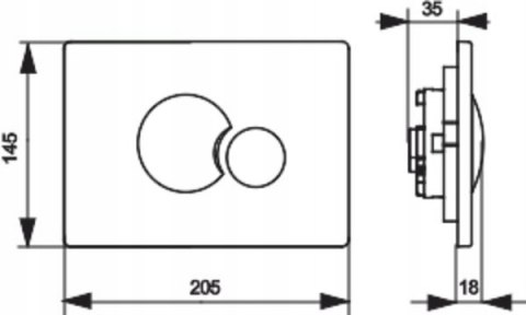 Zestaw podtynkowy wąski 32 cm WC TECE Duravit Miska Stelaż 6w1 chrom