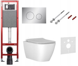 Zestaw podtynkowy wąski 32 cm WC TECE I.LIFE S Miska Stelaż 6w1 chrom