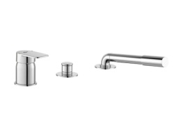 IDEAL STANDARD TONIC II Bateria wannowa trójotworowa bez wylewki A6349AA