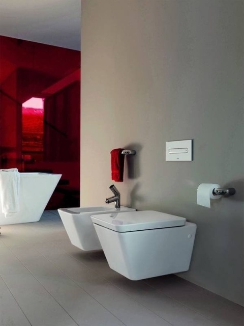 Zestaw Laufen 4w1 umywalka+miska+deska+bidet