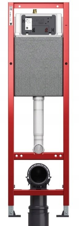 Zestaw podtynkowy 6w1 STELAŻ TECE 32cm wąski + MISKA Przycisk Ambia Chrom