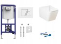 Zestaw podtynkowy WC SANIT INEO + Miska 6w1 przycisk Sanit biały