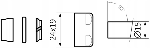 Adapter na Miedź 24x19 X 15 Satyna POLETTI