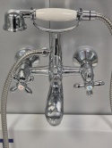 Bateria wannowa retro Raf chrom