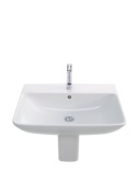 Umywalka Duravit ME by Starck wisząca 65x49 cm biała 2335650000