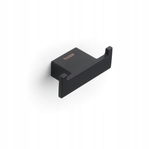 HOZZE wieszak na ręczniki podwójny Czarny-Mat