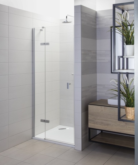 Huppe Drzwi prysznicowe uchylne lewe 80cm do wnęki