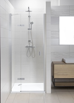 Huppe Drzwi prysznicowe uchylne lewe 80cm do wnęki