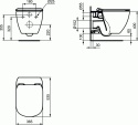 Ideal Standard Tesi AquaBlade Miska WC Wisząca + Deska T007901+T352701