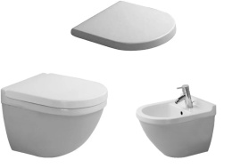 Miska WC Duravit Starck 3 222709 + Starck 3 bidet 228115