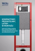 TECE STELAŻ PODTYNKOWY WC SLIM 32CM ZESTAW PRZYCISK NOW BIAŁY POŁYSK 3W1