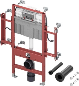 TECEProfil stelaż WC dla osób niepełnosprawnych 9300381 + przycisk TeceBase chrom-mat