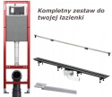 Viega Advantix Vario Odpływ Liniowy + Stelaż Tece 32cm slim