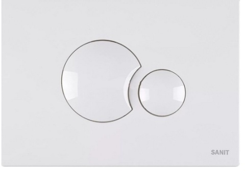 Zestaw podtynkowy WC SANIT INEO + przycisk Sanit Biały 3w1