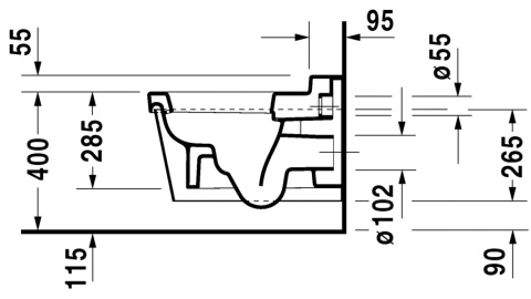 Duravit Esplanade Miska + bidet DĄB (Przy zakupie zestawu Bidet 1zł)